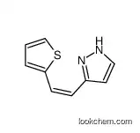 Molecular Structure of 500128-99-4 ((E)-5-(2-(thiophen-2-yl)vinyl)-1H-pyrazole)